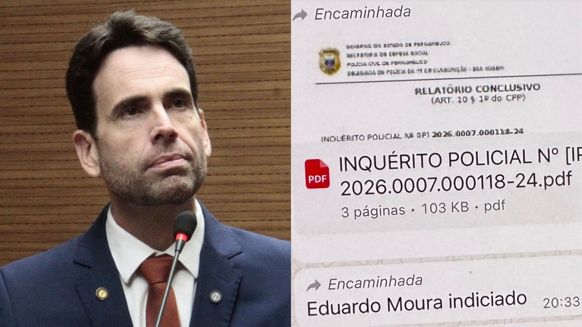 Foto 1: Reprodução / Câmara do Recife / Foto 2: Reprodução